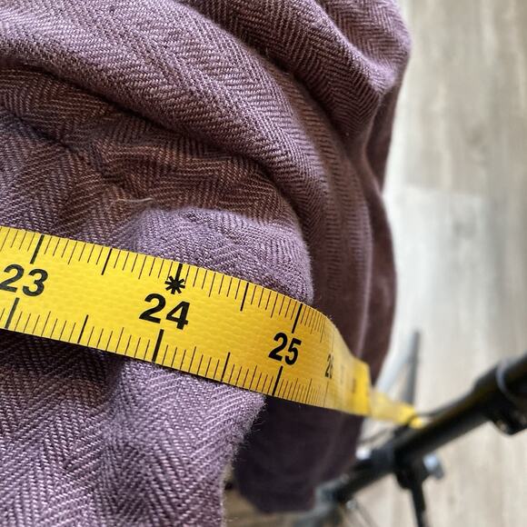 Coldwater Creek Women's Plum Linen Open Front Cardigan Size XL Lagenlook Flowy - Picture 4 of 12